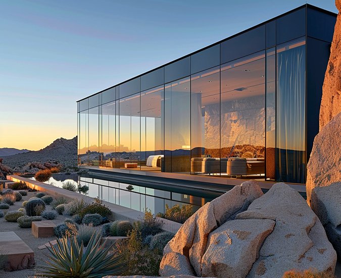 Creative architectural design building exterior