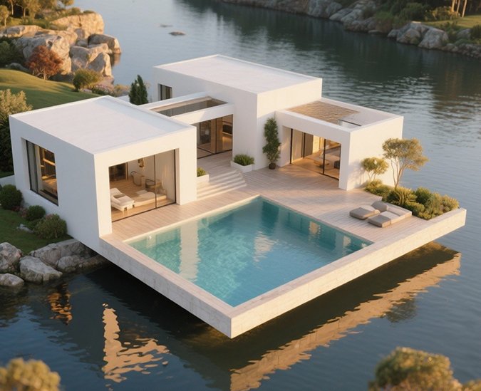 Creative architectural design building exterior