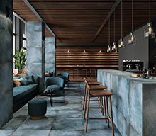 Creative interior design with wall art